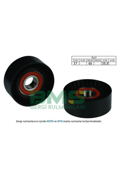 BMS ALTERNATÖR GERGİ RULMANI ALFA 159 1.9 JTDM 05-11 C-SERISI W204 C 180 CDI 65x25x17 RSZYN ürün görseli