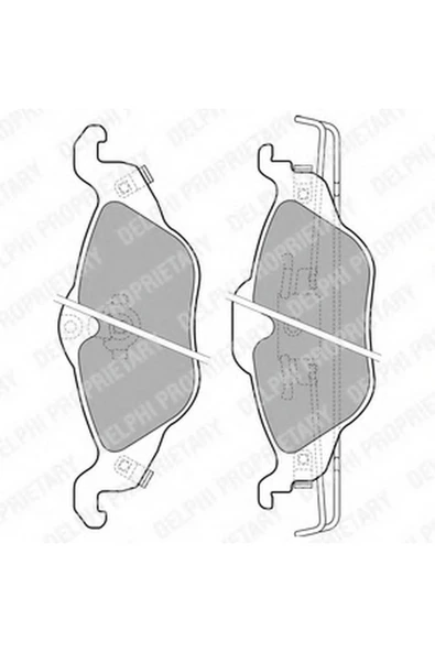 DELPHİ Fren Balatası Ön [ Opel Astra G (z16xe/z16xep) 1998- ] ürün görseli