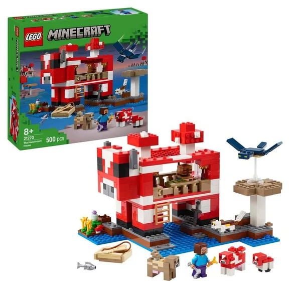 Orjinal Lego Minecraft Mooshroom Evi Lego Minecraft 21270 ürün görseli