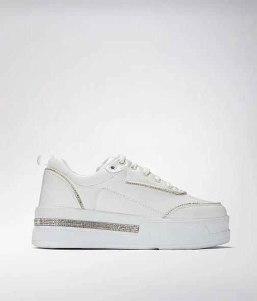 Kadın Spor Ayakkabı Beyaz Renk - 8