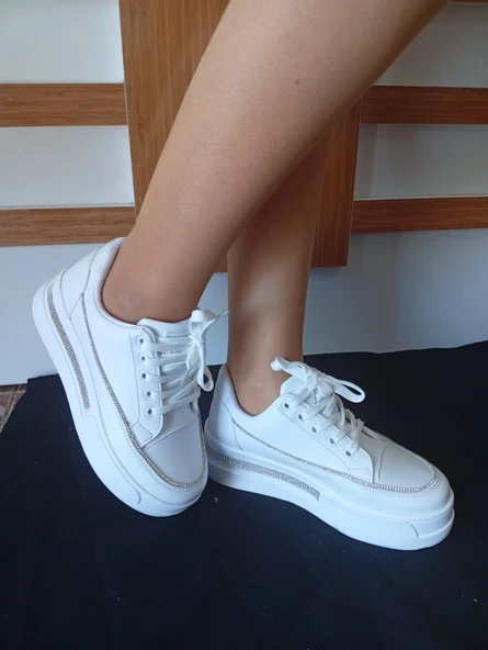 Kadın Spor Ayakkabı Beyaz Renk - 5