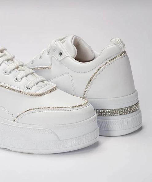 Kadın Spor Ayakkabı Beyaz Renk - 6