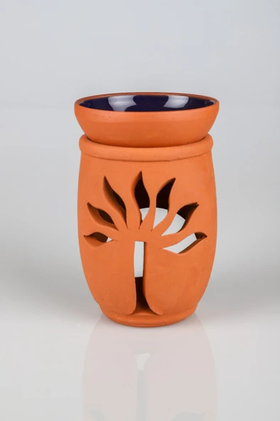 Hayat Ağacı El Yapımı Çömlek Buhurdanlık Tütsülük - 10