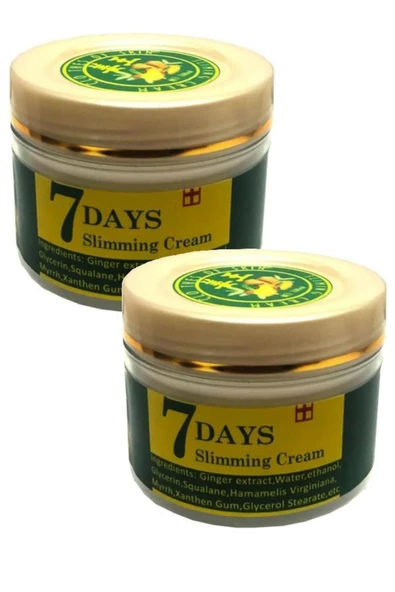 7 Days Slimming Zencefil Yağlı Vücut Zay.ıflama Incelik Kremi 100 ml 2 Adet ürün görseli 1