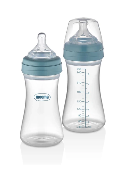 Biberon Anti Kolik Biberon 250 ml Kapaklı Biberon 0 - 6 Ay (Yavaş Akış) - Resim 2