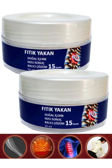 Fıtık Yakan Sırt Bel Adale İskelet Harici Uygulama Masaj Bakım Kremi 50 ml x 2 adet ürün görseli 1
