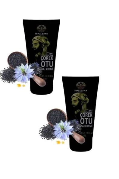 İbn-i Sina Çörekotu Vücut Sızıları Için Masaj Bakım Kremi 50ml 2 Adet ürün görseli 1