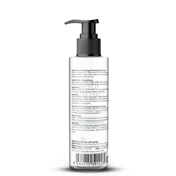 İdea Derma AcniClean Clarifying Foaming Cleanser 200 ml - Resim 2