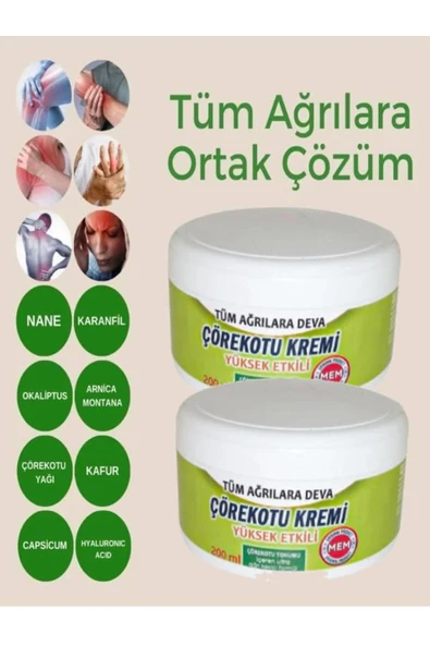Çörekotu Kremi Bel Sırt Adale Sızılarını Ağrı Ve Masaj Kremi 200 ml 2 Adet - Resim 2