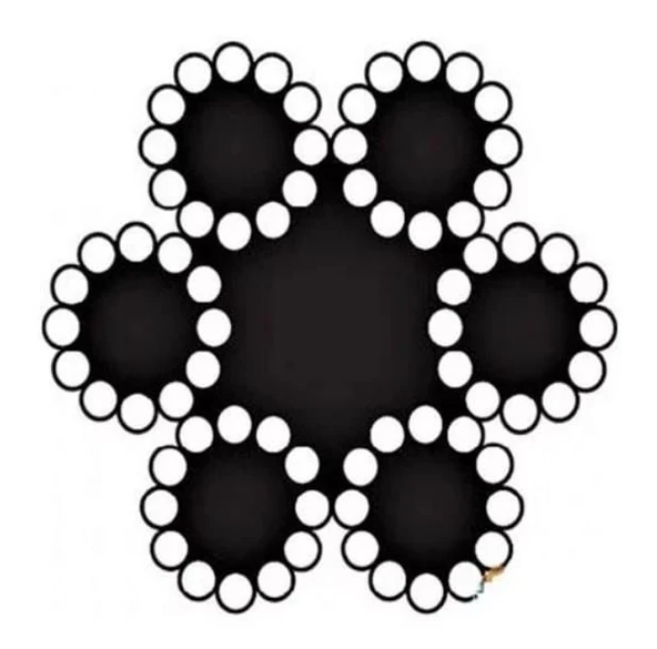 Çelik Halat 6 mm 10 Metre (6X12+7 K.ÖZ) - Resim 2