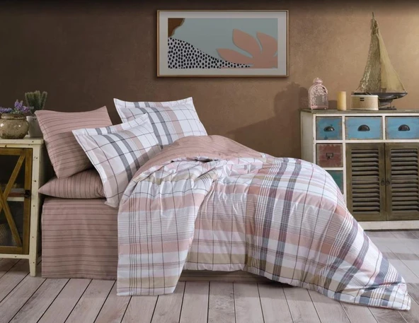 Çift Kişilik Ranforce Nev Takımı Vivaldi Pudra ürün görseli 1