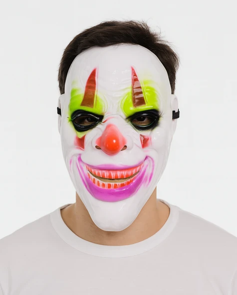 Delirten Gülüş Psikopat Palyaço Temalı Joker Maskesi ürün görseli 1