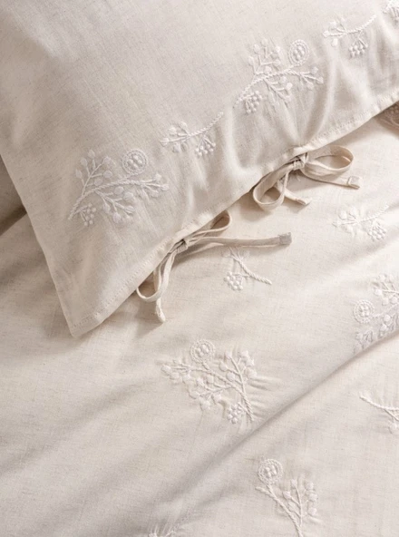 Cotton Keten Çift Kişilik Nev Takımı Esmira - 4