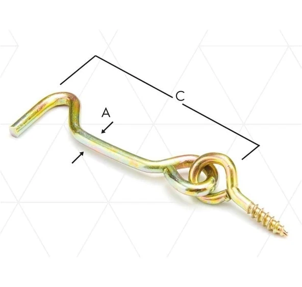 Çengelli Askı 40 No ( 5 Adet ) ürün görseli 1