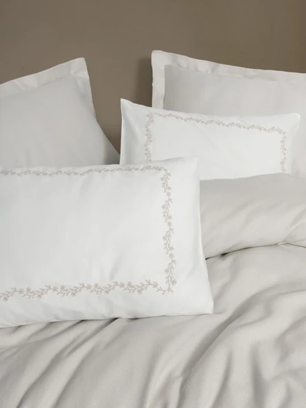 Serenity Bambu Çift Kişilik Pike Takımı Filima Bej - Resim 3