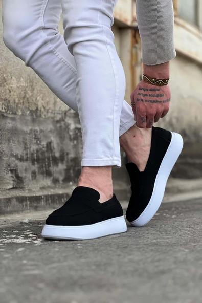 Siyah Süet Erkek Casual Ayakkabı - 3