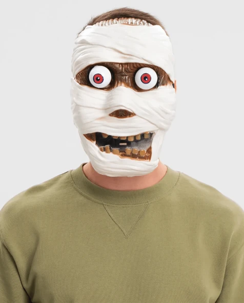 Sallanan Yaylı Oynar Gözlü Mumya Maskesi ürün görseli 1