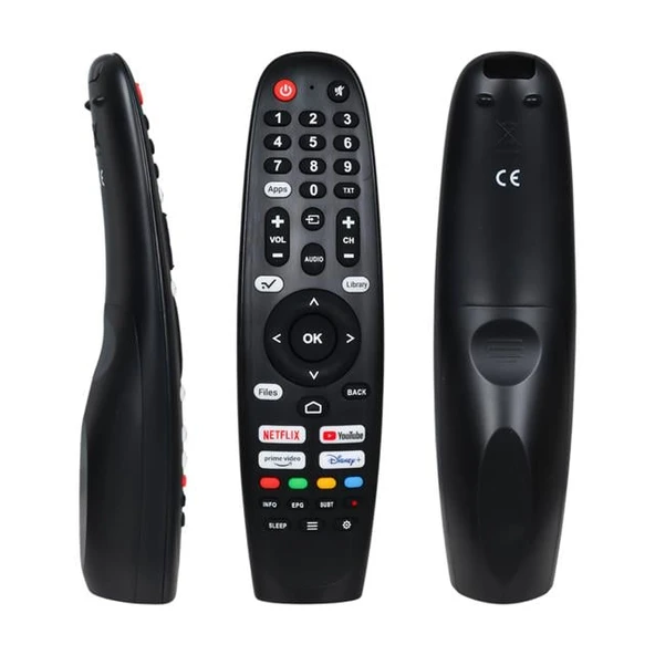 Strong - Fobem Ses Komutsuz Wholeos Netflix-Youtube-Prime Video-Disney Plus Tuşlu Lcd Led Tv Kumandası - 1