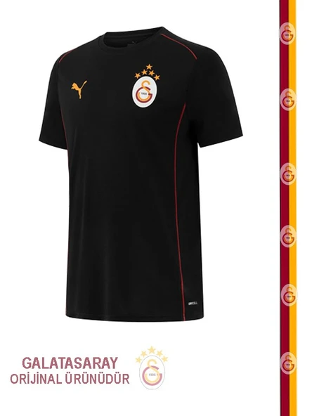Galatasaray Lisanslı Siyah Puma A Takım T-Shirt - 1