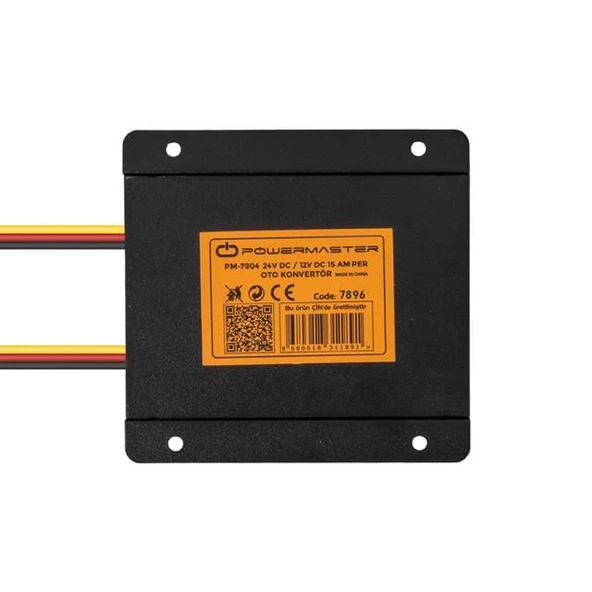 PowerMaster PM-7896 24-12 Volt 5 Amper Oto Konvertör Voltaj Düşürücü - Resim 2