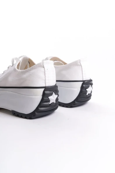 JET-PARIS Bağcıklı Ortopedik Taban Kadın Sneaker Spor Ayakkabı  TBT - Beyaz - Resim 5