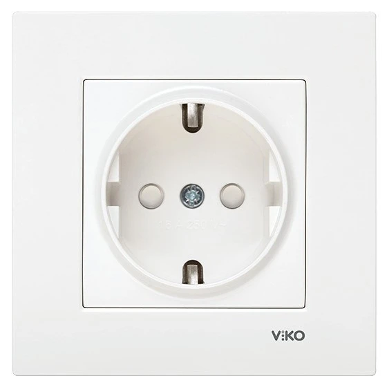 Viko Karre Topraklı Priz Ç.K. (Çocuk Korumalı) ürün görseli