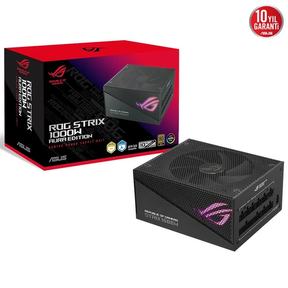 ASUS 1000W 80+ GOLD ROG STRIX 1000G AURA PCIe5.0 Tam Modüler Power Supply ürün görseli
