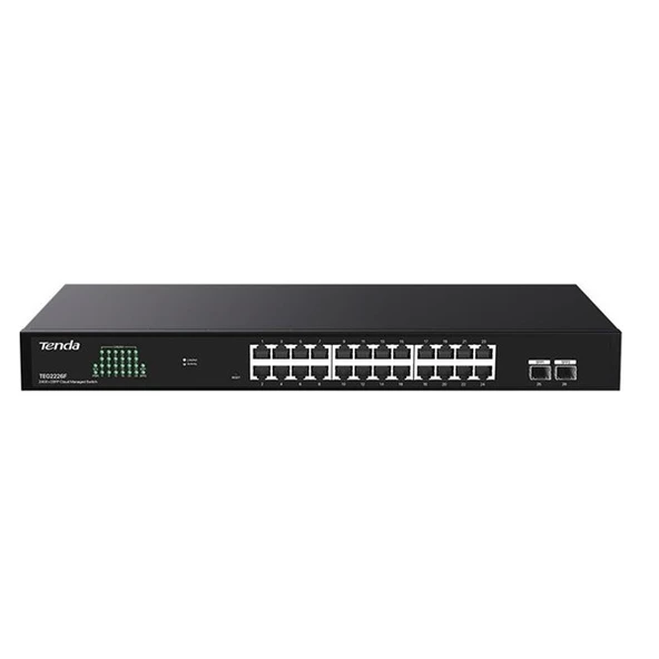 TENDA 24port TEG2226F GIGABIT 2X SFP Cloud Yönetilebilir Switch ürün görseli