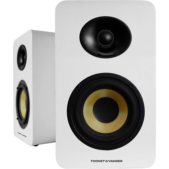 THONET Vander Vertrag Gen 2 80W RMS Beyaz Bluetooth 5.0 RCA 2.0 Hoparlör - 1