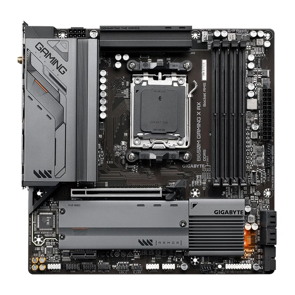 GIGABYTE B650M GAMING X AX WIFI-6E DDR5 HDMI DP PCIe 16X v4.0 AM5 mATX - 2