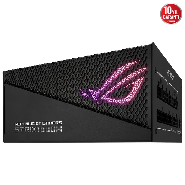 ASUS 1000W 80+ GOLD ROG STRIX 1000G AURA PCIe5.0 Tam Modüler Power Supply - Resim 2