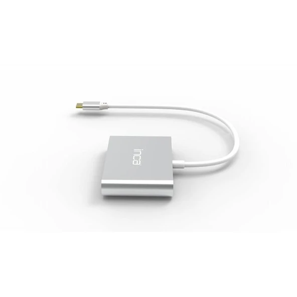 INCA ITPC-04TX 0.15metre TYPE-C - HDMI Görüntü Adaptörü Gümüş 100W - Resim 4