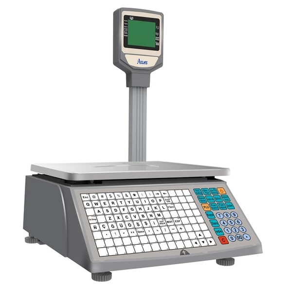 ACLASS LS2 Barkod Yazıcılı Terazi Ethernet,Seri 15kg - Resim 2