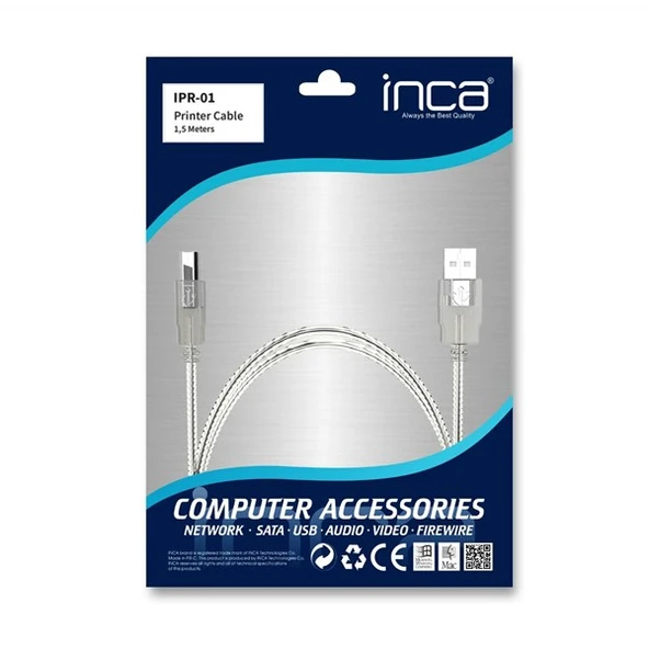 INCA 1.5metre IPR-1T USB Yazıcı Kablosu - Resim 5