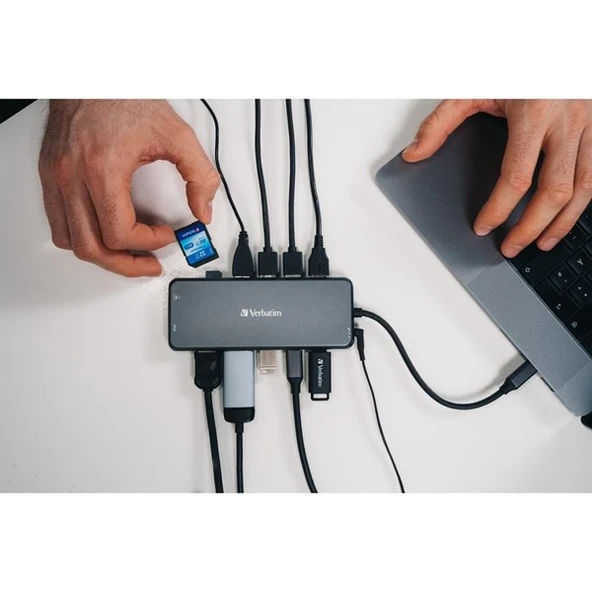 VERBATIM 14port CMH-14 USB-C Pro Çok Bağlantı Noktalı Dock - 4