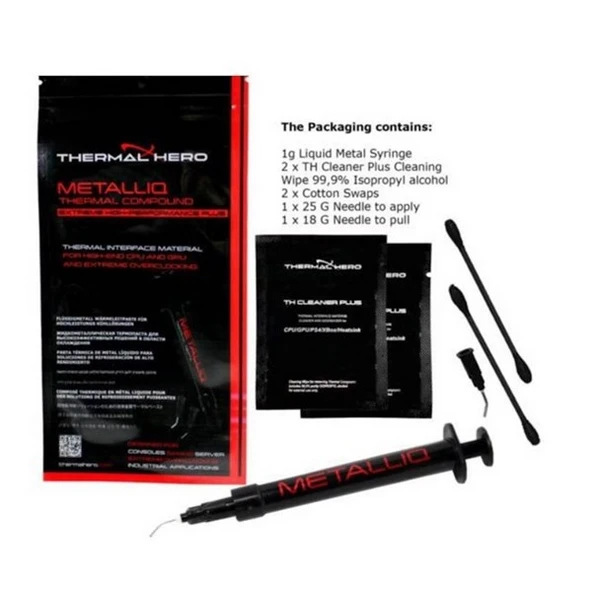 THERMAL HERO METALLING TH-1080021 1Gr 80.0W Premium Sıvı Metal Macun - Resim 2