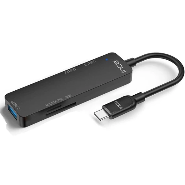 INCA ITPC-5T 4port Type-C Kart Okuyucu USB Çoklayıcı Hub ürün görseli