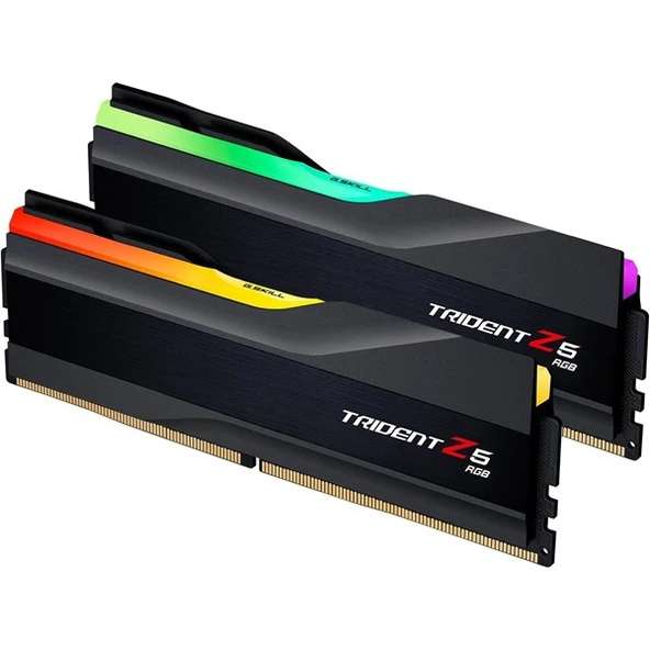 GSKILL 32GB (2X 16GB) DDR5 6000MHZ CL28 RGB DUAL KIT PC RAM TRIDENT Z5 F5-6000J2836G16GX2-TZ5RK ürün görseli