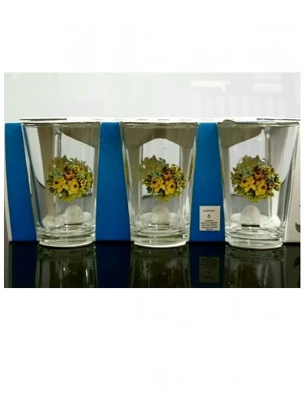 Paşabahçe 52052 Gülistan Sarı Alanya Su Bardağı 205 cc 6 Lı ürün görseli 1