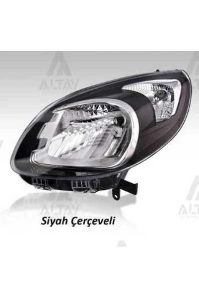 AYFAR Komple Far Sol Motorlu [ Renault Kangoo 13 - Siyah Çerçeveli ] Uyumlu - 1