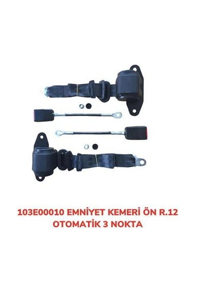 Aftor EMNİYET KEMERİ ÖN 3 NOKTA OTOMATİK R12 612138 ürün görseli