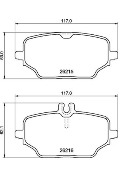 Parçafoni Fren Balatası Arka Mercedes Gle-class V167 C167 18 ürün görseli