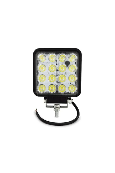 GVA Çalışma Lambası 16 Led Kare 12-24v 25mm ürün görseli