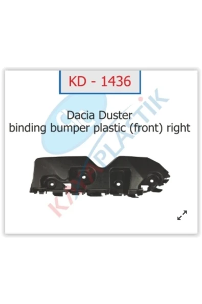 Parçafoni Kaya Kd1436 Ön Tampon Bağlantı Ayağı Sağ Dacıa Duster Renault - Dacıa ürün görseli