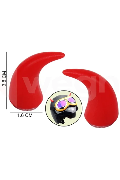 WEGNA DİREKSİYON VE KASK ÜSTÜNE TAKILAN BOYNUZ APARATI KIRMIZI INSLM ürün görseli