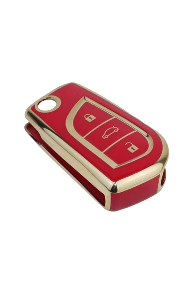 AFT ANAHTAR KUMANDA KORUYUCU KILIF TPU SİLİKON KIRMIZI TOYOTA COROLLA-C-HR 490113 ürün görseli