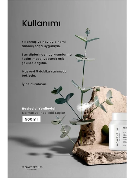 Momentum Saç Bakım Maskesi Hair Renewal 500 ml SAÇ YENİLEYİCİ - Resim 3