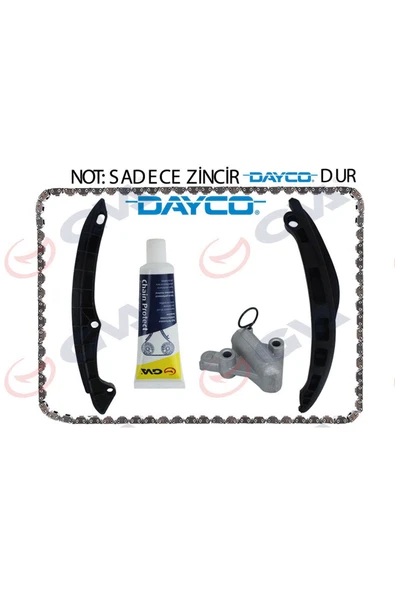 GVA EKSANTRİK ZİNCİR SETİ GOLF5/6-JETTA-PASSAT-SCIROCCO-A3-LEON 1.6 FSI BLF - 1.4 TSI CAXA-BM 613138 ürün görseli