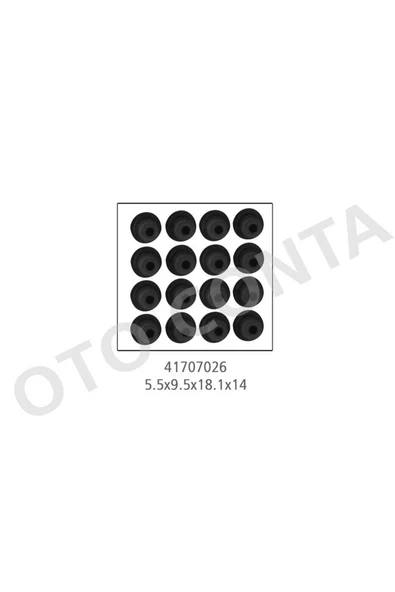 OTO CONTA SUBAP LASTİGİ (16adet) PARTNER-BERLİNGO-FOCÜS-FİESTA-P206-P207-P307-C2-C3-C4 1.6HDİ(5,5x 612138 ürün görseli