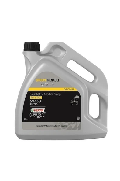 CASTROL GTX Groupe Renault 5W-30 RN720 Partiküllü Sentetik Motor Yağı 4 L ürün görseli